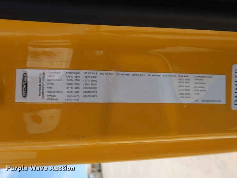 image for item HA9114 2017 Freightliner Cascadia 125  semi truck