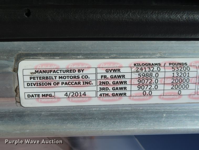 image for item HA9118 2015 Peterbilt 388  semi truck