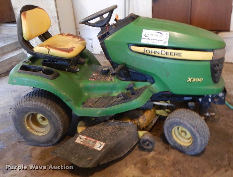 image for item DE5703 John Deere X300 lawn mower