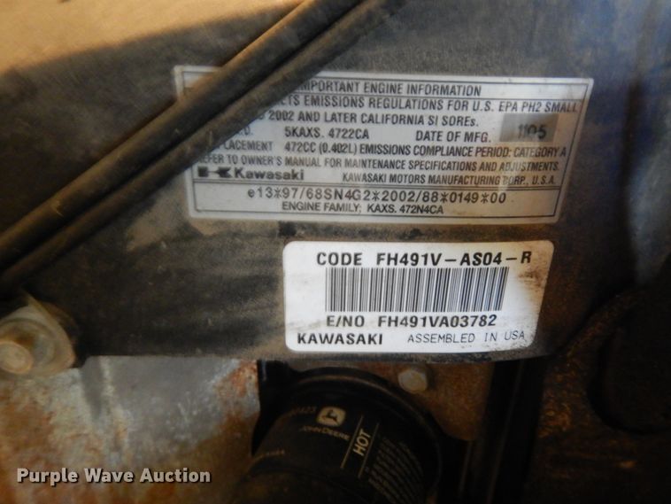 image for item DE5703 John Deere X300 lawn mower