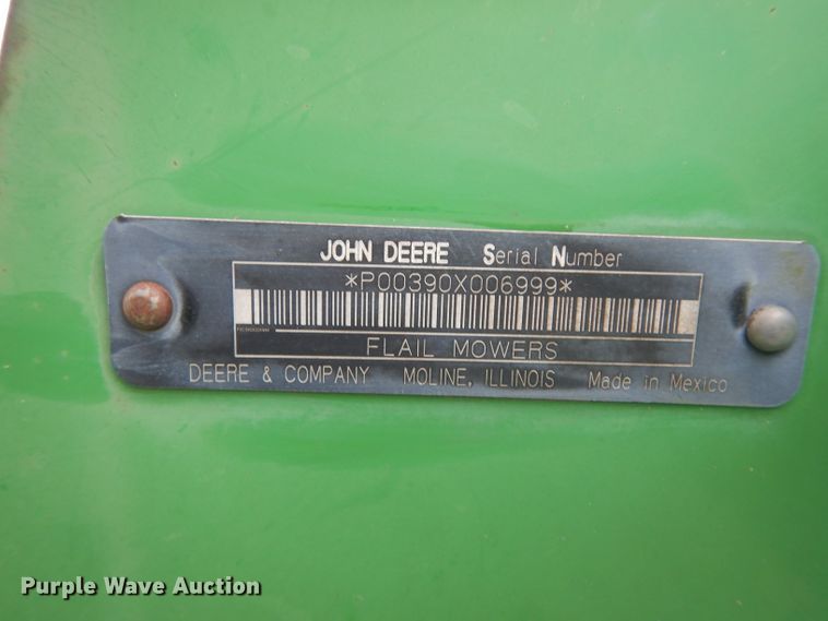 image for item DG6784 John Deere 390 flail mower