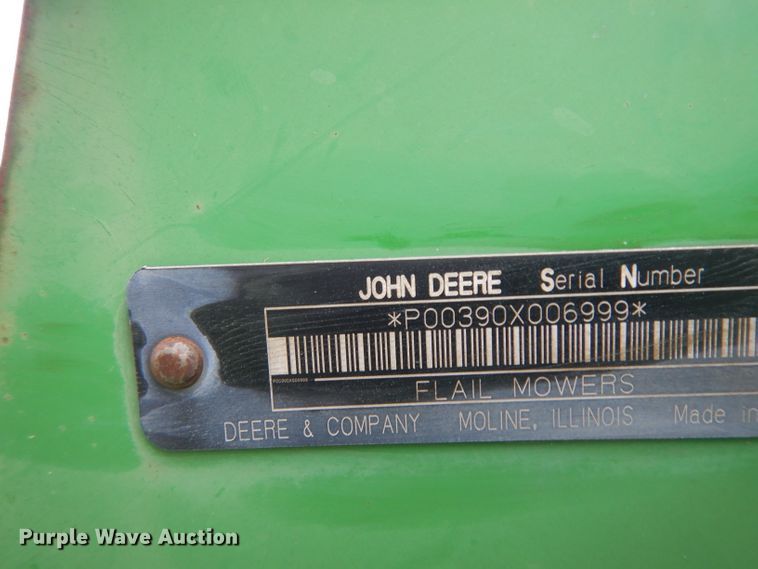 image for item DG6784 John Deere 390 flail mower