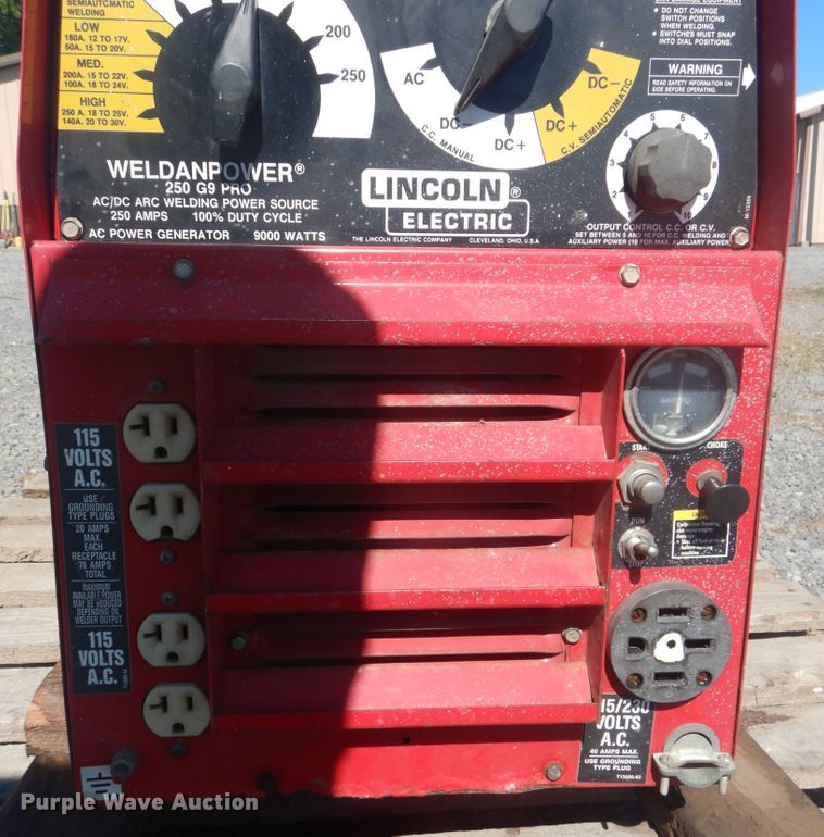 image for item DG8602 Lincoln Weldanpower AC/DC arc welder/generator