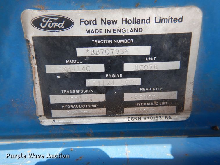 image for item GE9439 1988 Ford 6610  tractor