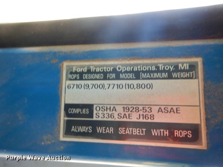 image for item GE9444 1988 Ford 7710  MFWD tractor