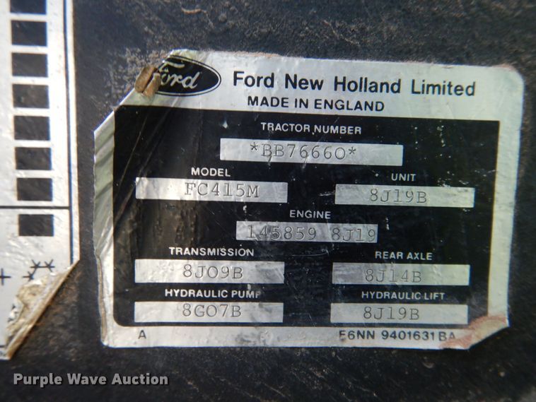 image for item GE9444 1988 Ford 7710  MFWD tractor