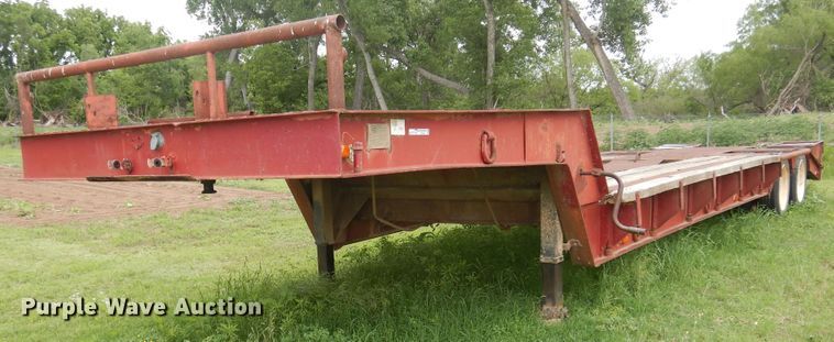 image for item GE9488 1980 Heavy Haul HS25 drop deck equipment trailer