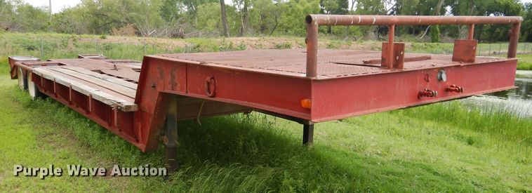 image for item GE9488 1980 Heavy Haul HS25 drop deck equipment trailer