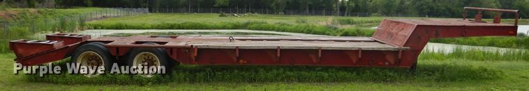 image for item GE9488 1980 Heavy Haul HS25 drop deck equipment trailer