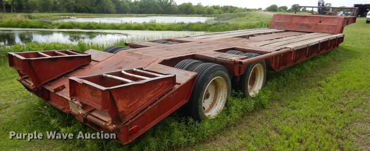 image for item GE9488 1980 Heavy Haul HS25 drop deck equipment trailer