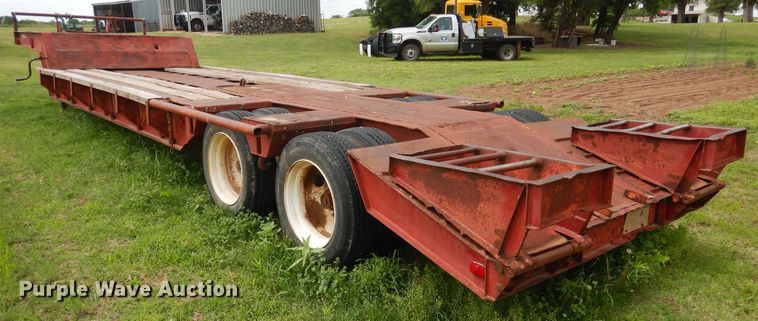 image for item GE9488 1980 Heavy Haul HS25 drop deck equipment trailer