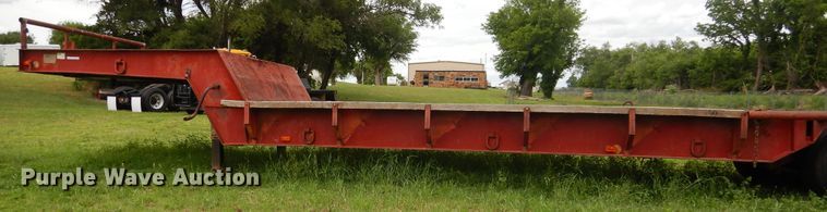 image for item GE9488 1980 Heavy Haul HS25 drop deck equipment trailer