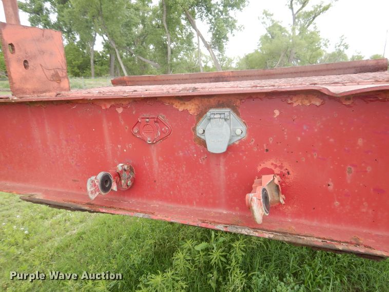 image for item GE9488 1980 Heavy Haul HS25 drop deck equipment trailer