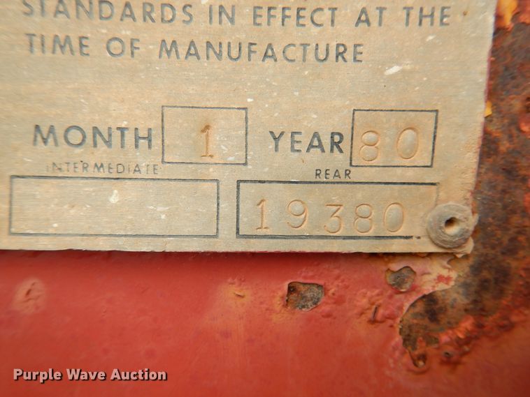 image for item GE9488 1980 Heavy Haul HS25 drop deck equipment trailer