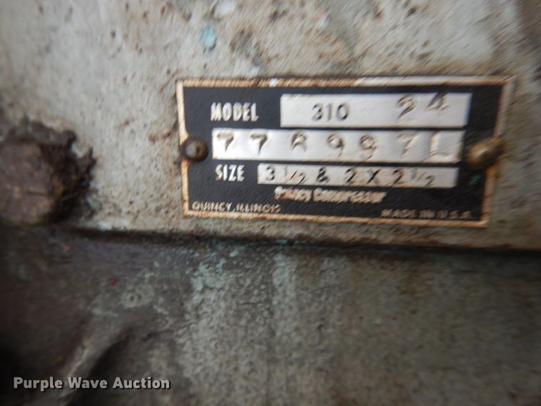 image for item GE9490 Quincy 310 air compressor