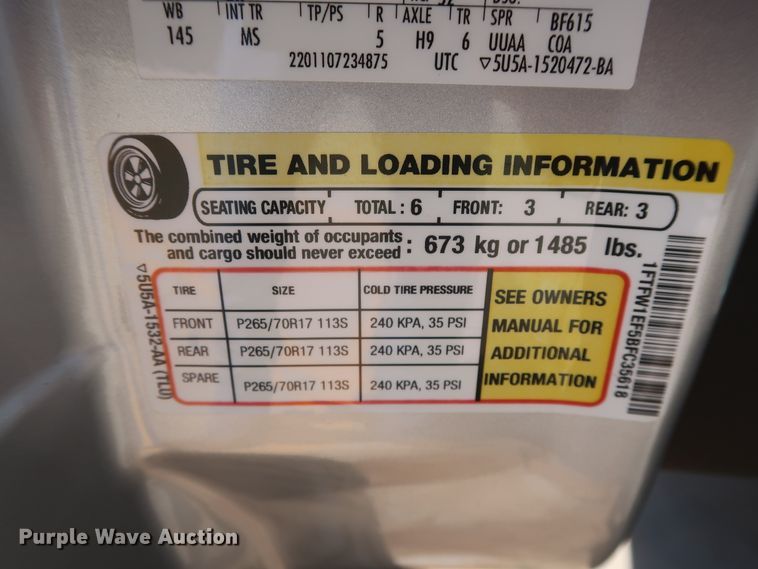 image for item HS9519 2011 Ford F150 XLT  SuperCrew pickup truck