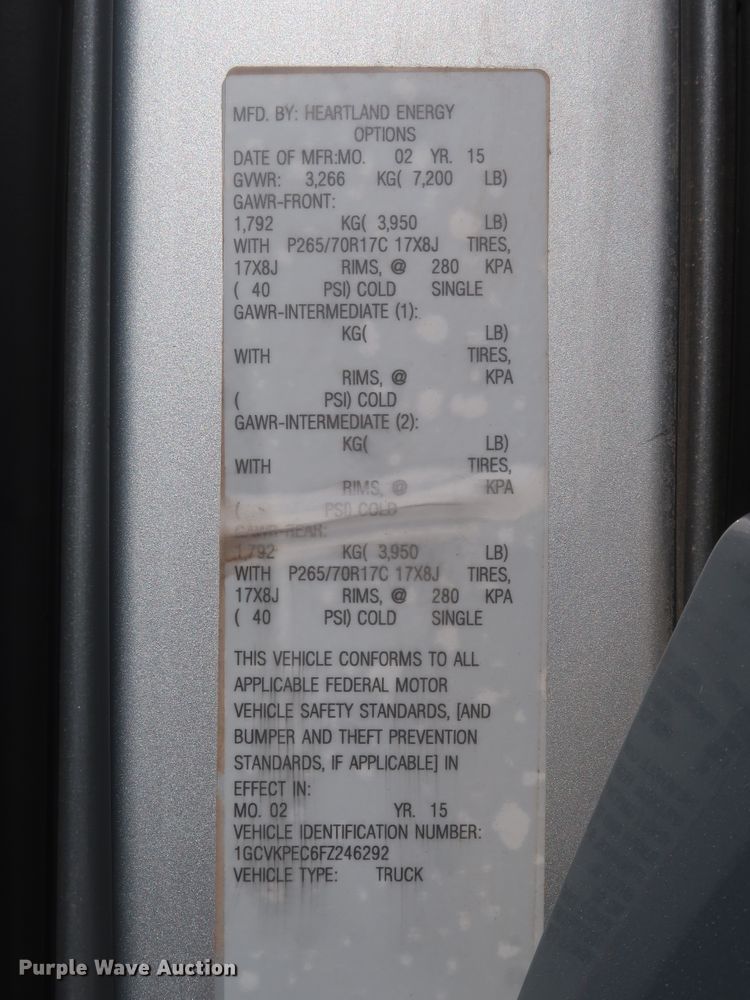 image for item HS9532 2015 Chevrolet Silverado 1500  Double Cab pickup truck