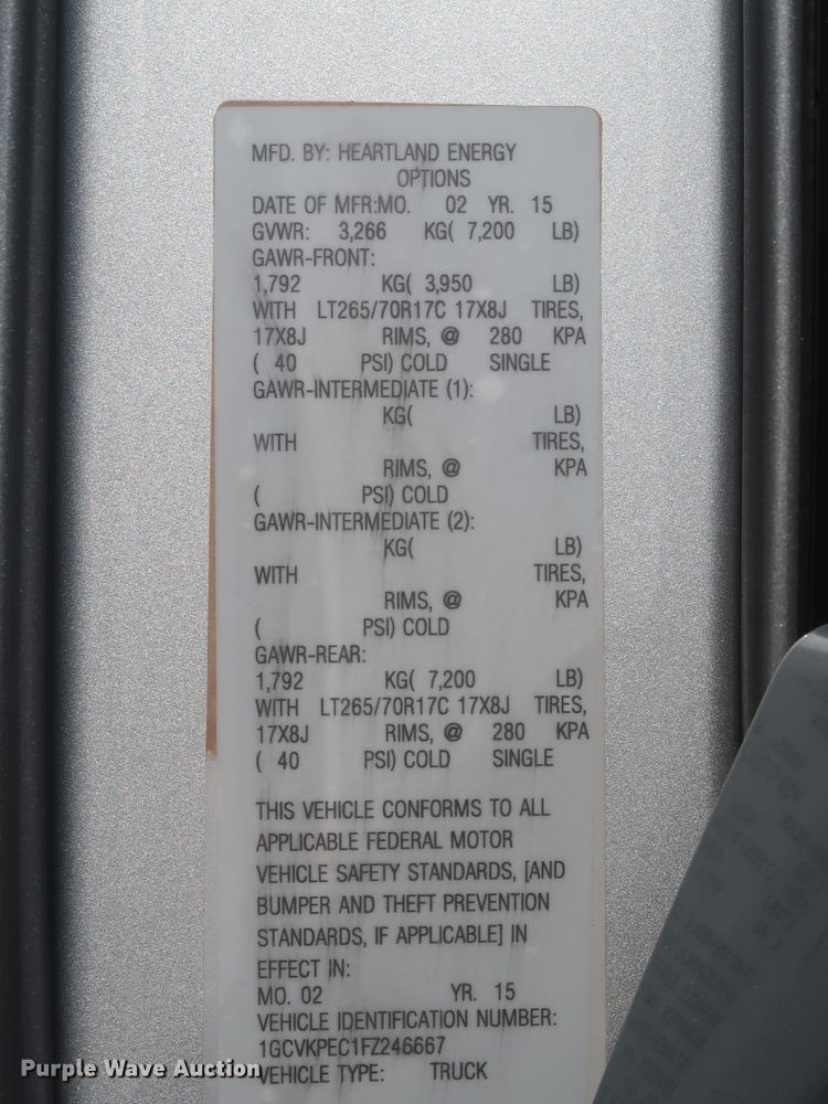 image for item HS9533 2015 Chevrolet Silverado 1500  Double Cab pickup truck