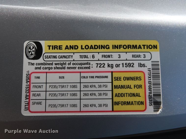 image for item HS9534 2011 Ford F150  SuperCab pickup truck