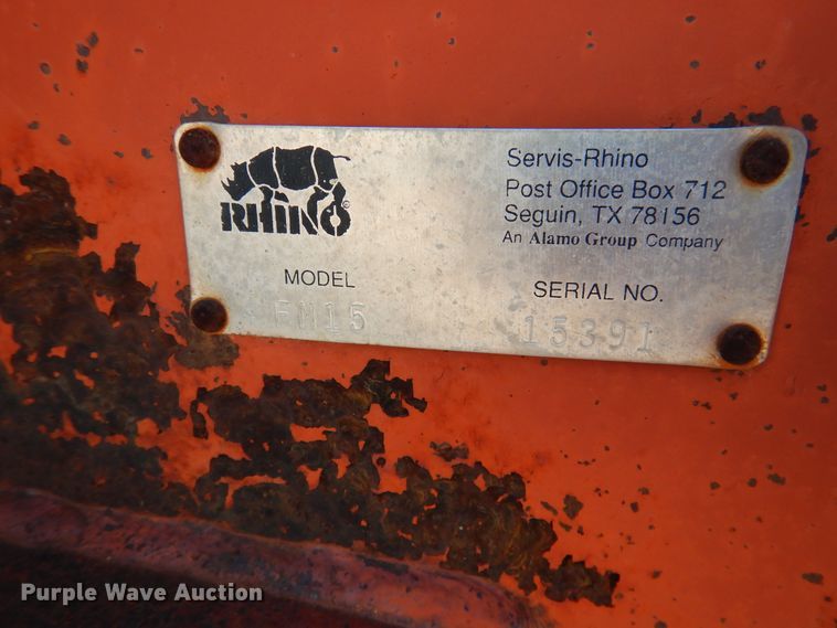 image for item HV9007 Rhino FM15 bat wing rotary mower