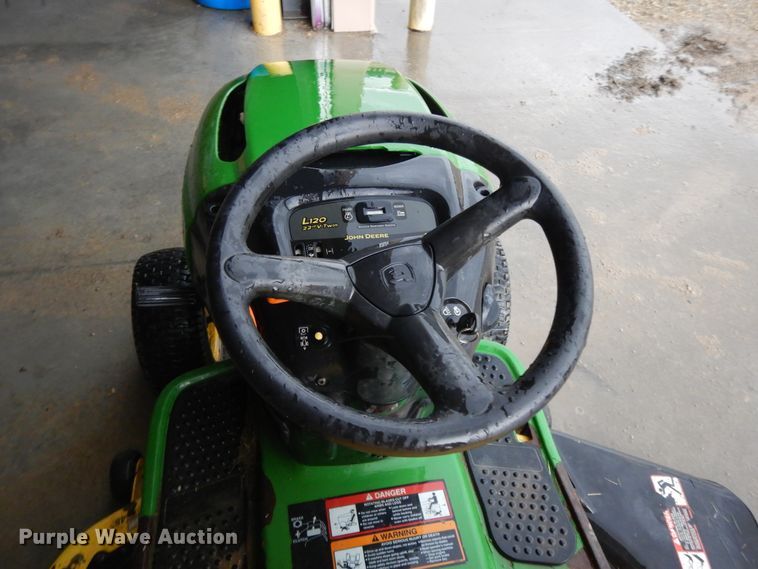 image for item DE5650 John Deere L120 lawn mower