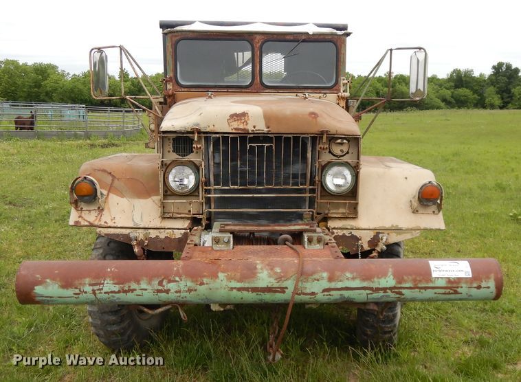 image for item DE5732 1967 Kaiser M44  flat dump bed truck