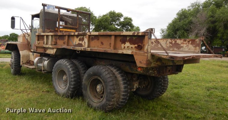 image for item DE5732 1967 Kaiser M44  flat dump bed truck