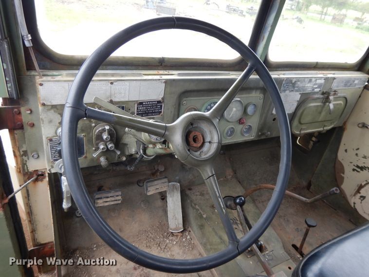 image for item DE5732 1967 Kaiser M44  flat dump bed truck