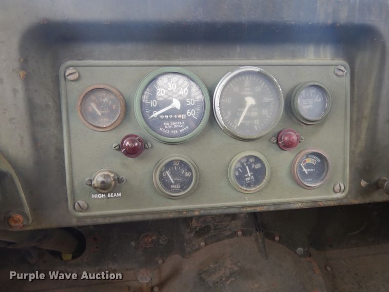 image for item DE5732 1967 Kaiser M44  flat dump bed truck