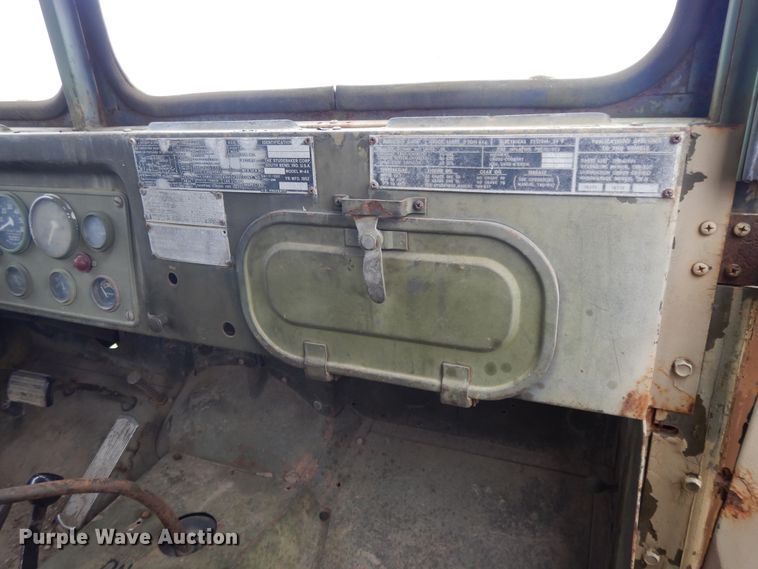 image for item DE5732 1967 Kaiser M44  flat dump bed truck