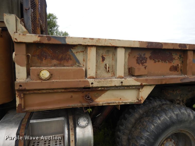 image for item DE5732 1967 Kaiser M44  flat dump bed truck