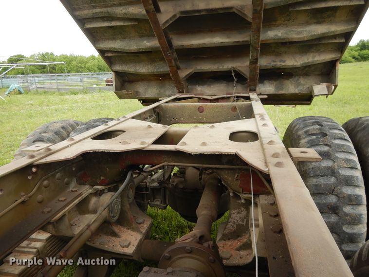 image for item DE5732 1967 Kaiser M44  flat dump bed truck