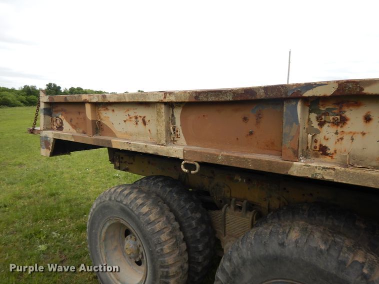 image for item DE5732 1967 Kaiser M44  flat dump bed truck