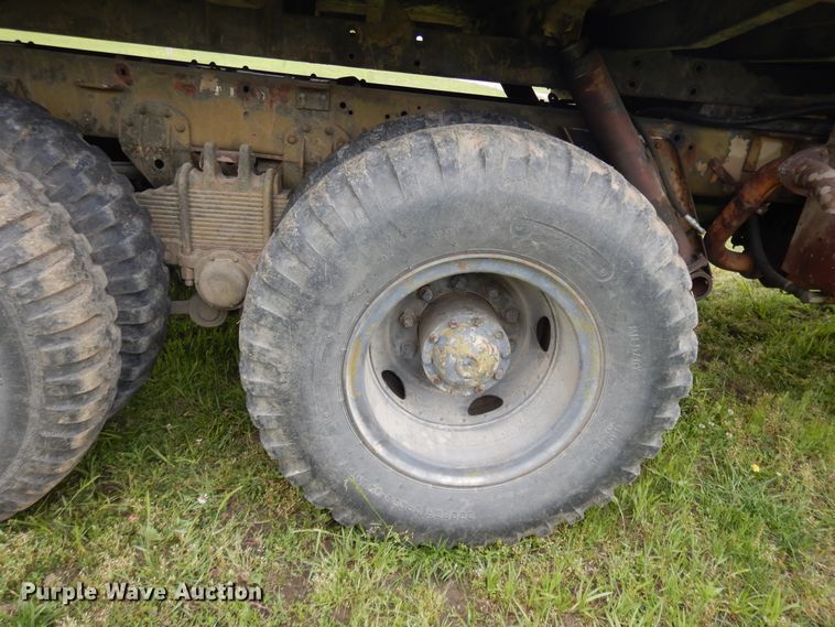 image for item DE5732 1967 Kaiser M44  flat dump bed truck