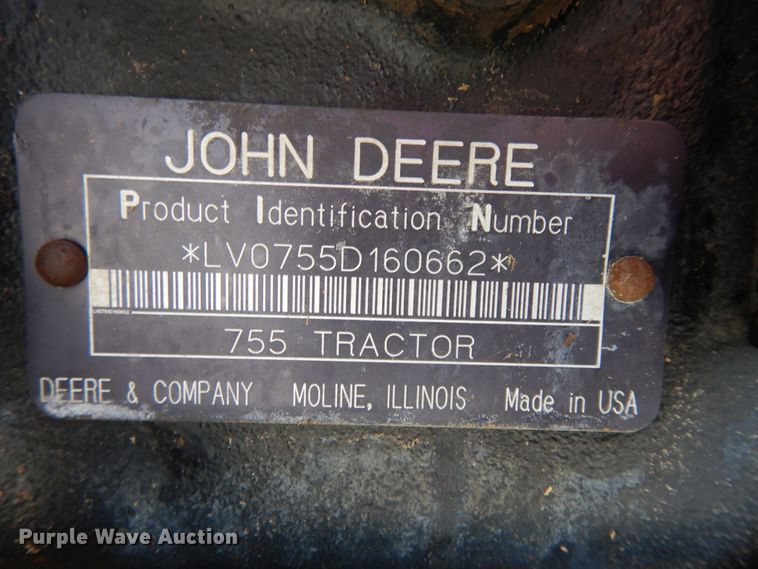 image for item DE5741 John Deere 755 lawn mower