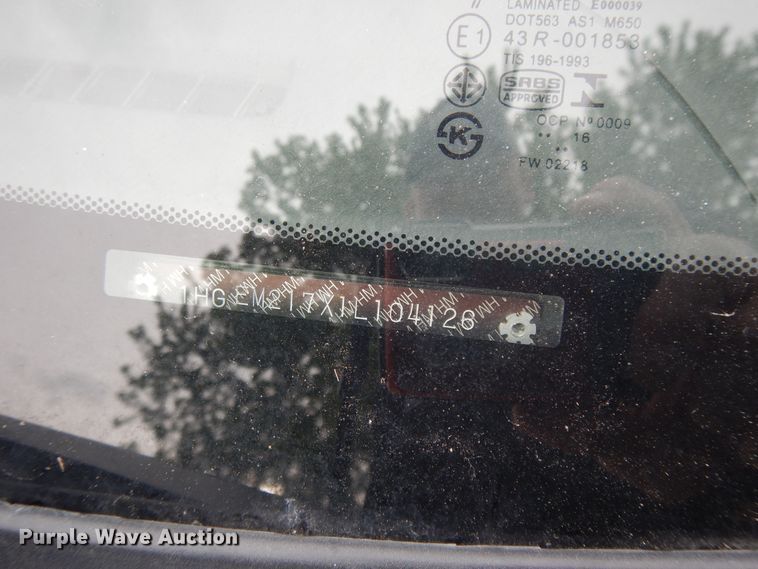 image for item DE5759 2001 Honda Civic