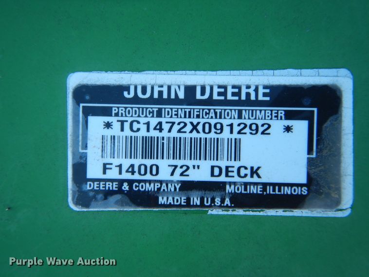 image for item DF3199 John Deere 7 Iroon II mower deck
