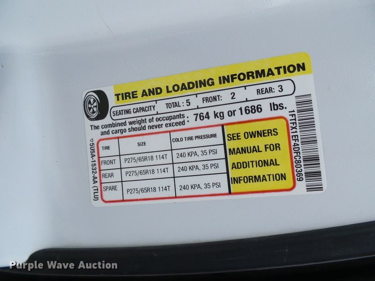 image for item DG5692 2013 Ford F150 XLT  SuperCab pickup truck