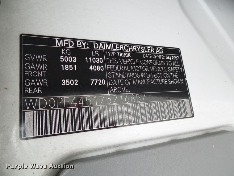 image for item DG5704 2008 Dodge Sprinter 3500  shuttle bus