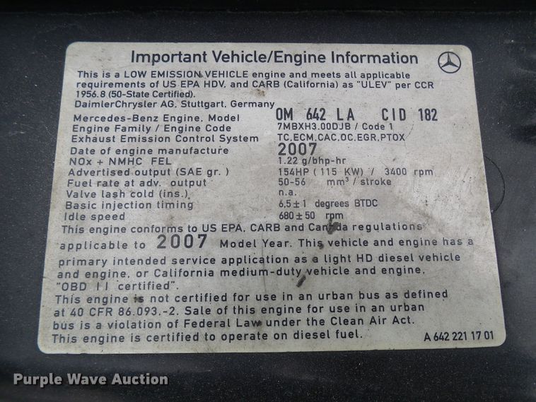 image for item DG5704 2008 Dodge Sprinter 3500  shuttle bus