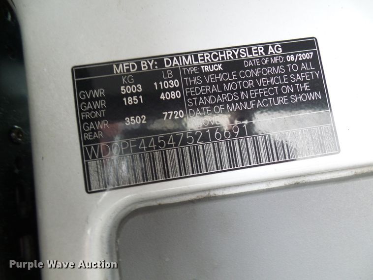 image for item DG5706 2008 Dodge Sprinter 3500  shuttle bus