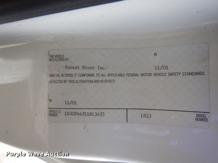 image for item DG6486 2001 Dodge Grand Caravan Sport  handicap accessible van