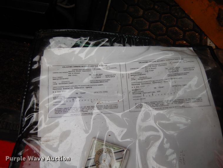 image for item DG6787 1998 International 4900  dump truck