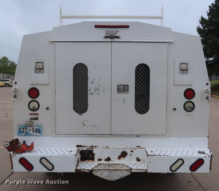 image for item DH0898 2010 Ford F350 Super Duty Lariat  Crew Cab utility bed pickup truck