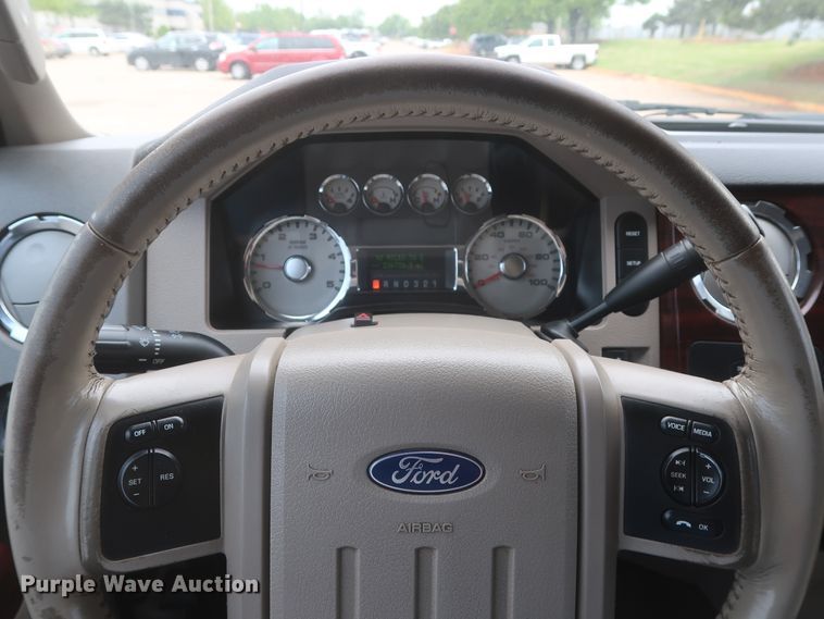 image for item DH0898 2010 Ford F350 Super Duty Lariat  Crew Cab utility bed pickup truck