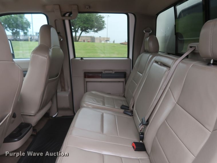 image for item DH0898 2010 Ford F350 Super Duty Lariat  Crew Cab utility bed pickup truck