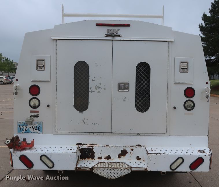 image for item DH0898 2010 Ford F350 Super Duty Lariat  Crew Cab utility bed pickup truck