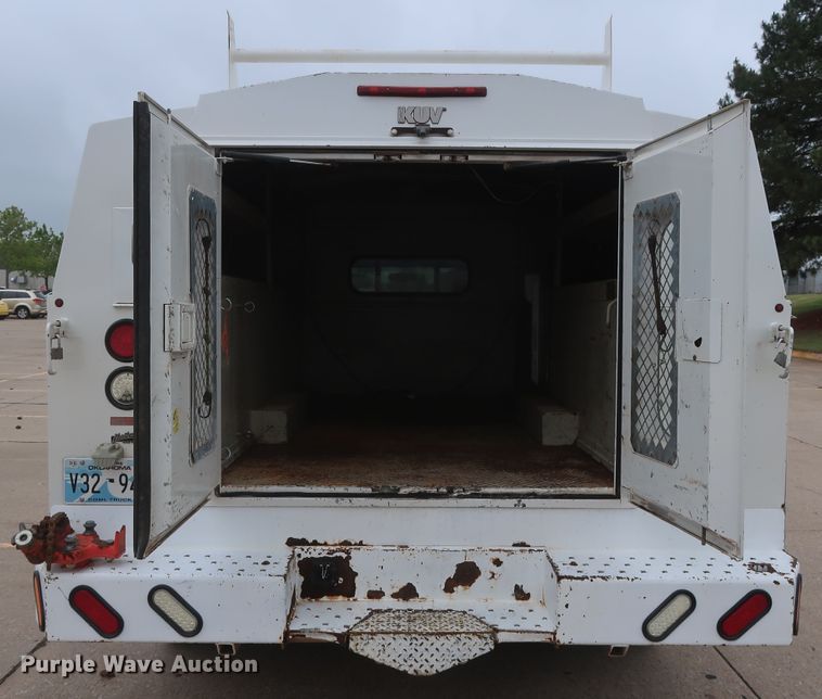 image for item DH0898 2010 Ford F350 Super Duty Lariat  Crew Cab utility bed pickup truck