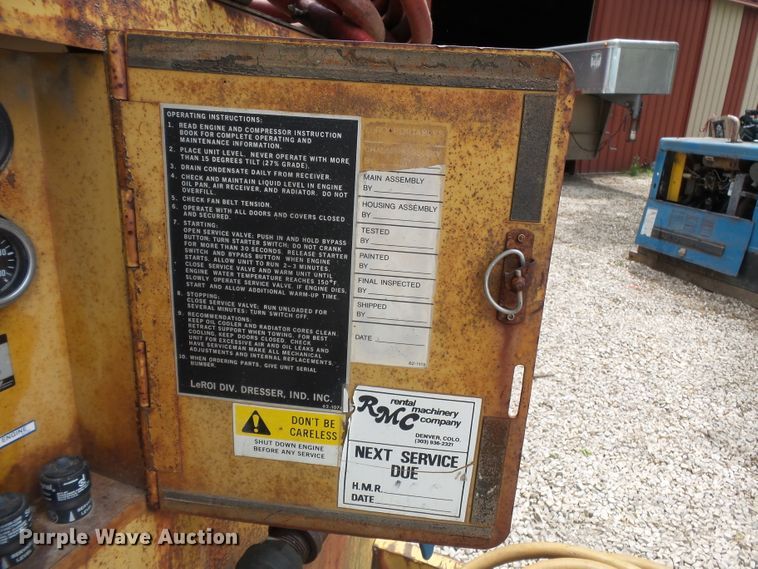 image for item DH7969 1972 Leroi 250  air compressor