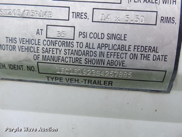 image for item DH7972 1995 Fleetwood Prowler  camper